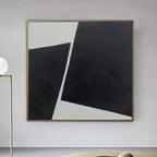 Obra de arte abstracto Black Diamond óleo sobre lienzo Marte Gallery Llanogrande