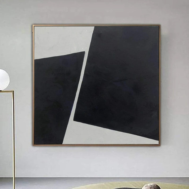 Obra de arte abstracto Black Diamond óleo sobre lienzo Marte Gallery Llanogrande