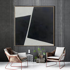 Obra de arte abstracto Black Diamond óleo sobre lienzo Marte Gallery Llanogrande
