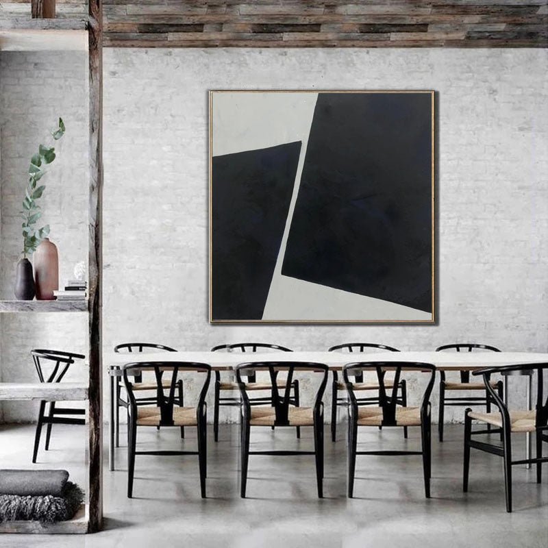 Obra de arte abstracto Black Diamond óleo sobre lienzo Marte Gallery Llanogrande