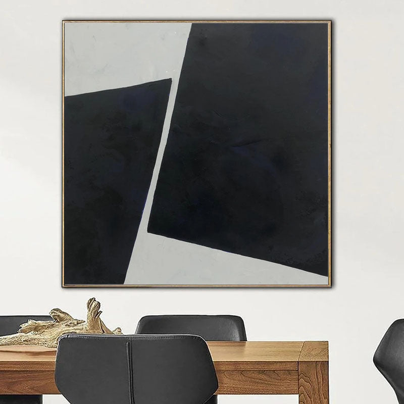 Obra de arte abstracto Black Diamond óleo sobre lienzo Marte Gallery Llanogrande