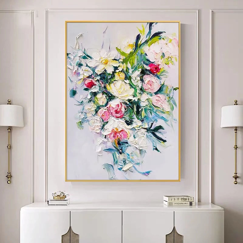 Obra de arte figurativo Vintage Roses óleo sobre lienzo Marte Gallery Llanogrande