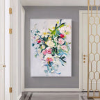 Obra de arte figurativo Vintage Roses óleo sobre lienzo Marte Gallery Llanogrande