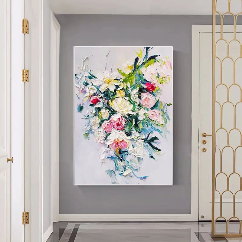 Obra de arte figurativo Vintage Roses óleo sobre lienzo Marte Gallery Llanogrande