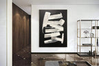 Obra de arte abstracto White Traces óleo sobre lienzo Marte Gallery Llanogrande