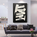 Obra de arte abstracto White Traces óleo sobre lienzo Marte Gallery Llanogrande