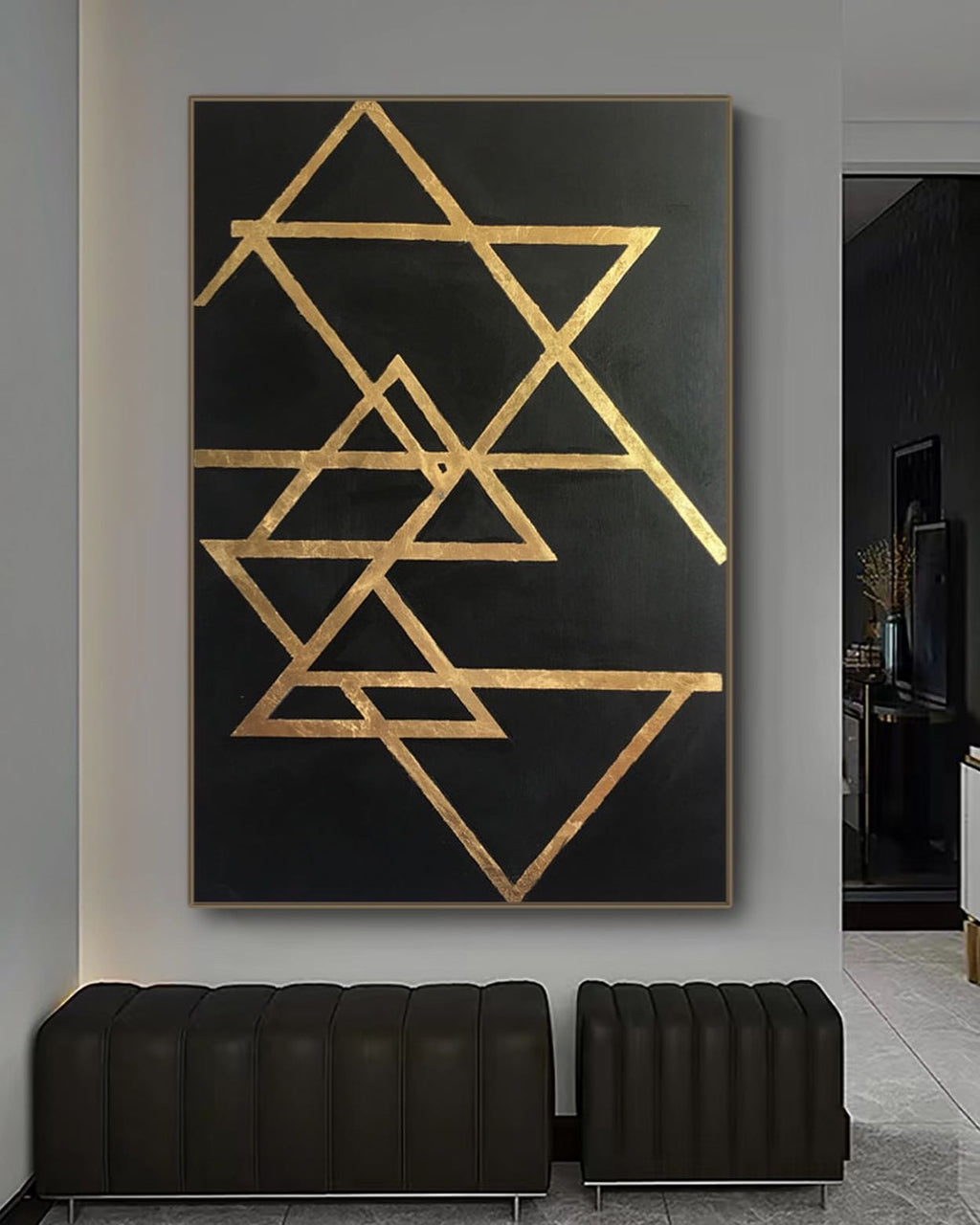 Obra de arte abstracto Egypt óleo sobre lienzo Marte Gallery Llanogrande