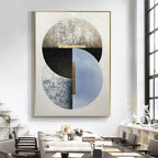 Obra de arte abstracto Moon Phases óleo sobre lienzo Marte Gallery Llanogrande