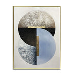Obra de arte abstracto Moon Phases óleo sobre lienzo Marte Gallery Llanogrande