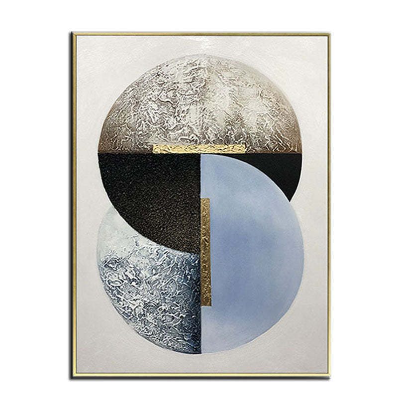 Obra de arte abstracto Moon Phases óleo sobre lienzo Marte Gallery Llanogrande