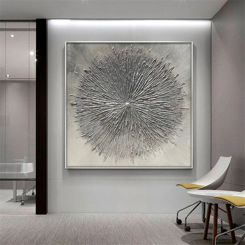 Obra de arte abstracto Core óleo sobre lienzo Marte Gallery Llanogrande
