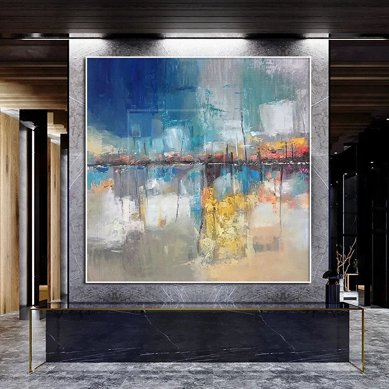 Obra de arte abstracto Six óleo sobre lienzo Marte Gallery Llanogrande