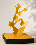 Escultura decorativa en metal "Danza de mariposas" – Arte Contemporáneo | Marte Gallery