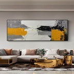 Obra de arte abstracto Arrive óleo sobre lienzo Marte Gallery Llanogrande