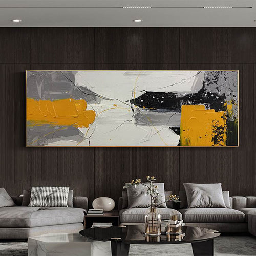 Obra de arte abstracto Arrive óleo sobre lienzo Marte Gallery Llanogrande