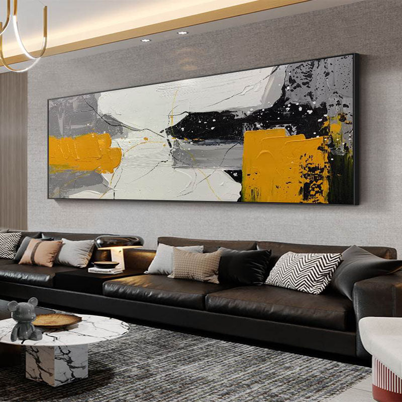 Obra de arte abstracto Arrive óleo sobre lienzo Marte Gallery Llanogrande