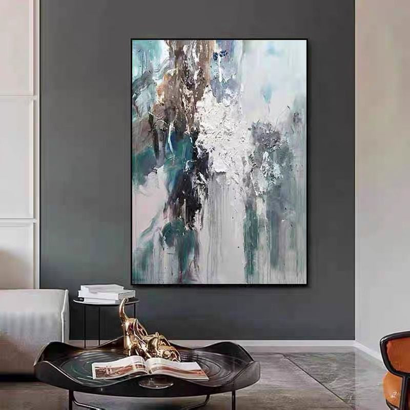 Obra de arte abstracto 12 óleo sobre lienzo Marte Gallery Llanogrande