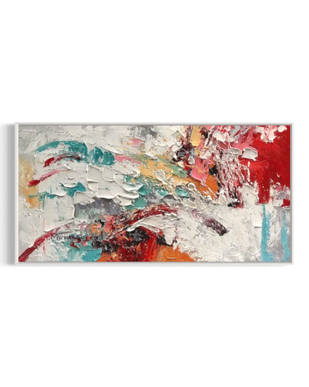 Obra de arte abstracto Chroma óleo sobre lienzo Marte Gallery Llanogrande