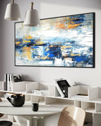 Obra de arte abstracto Harmony óleo sobre lienzo Marte Gallery Llanogrande
