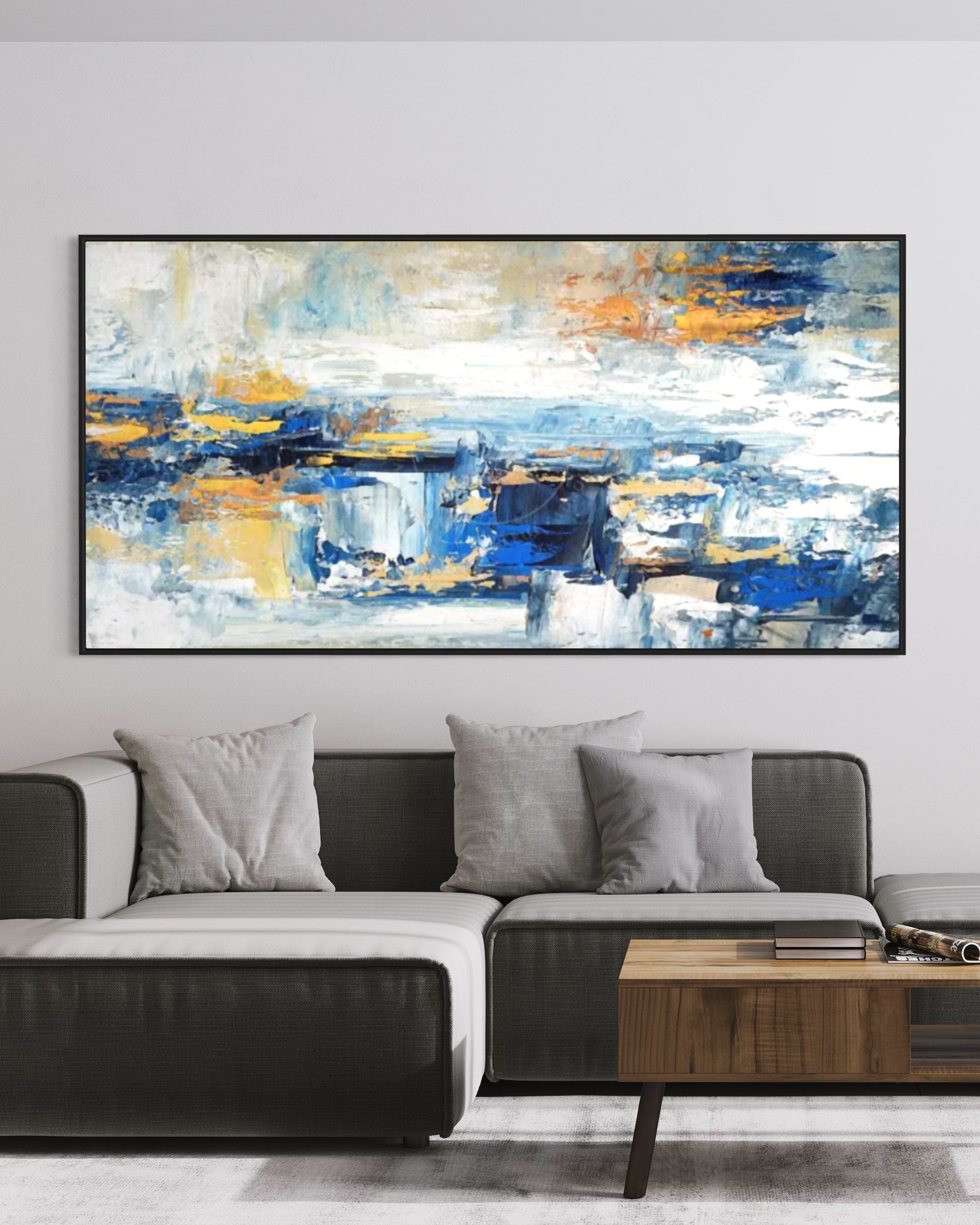 Obra de arte abstracto Harmony óleo sobre lienzo Marte Gallery Llanogrande