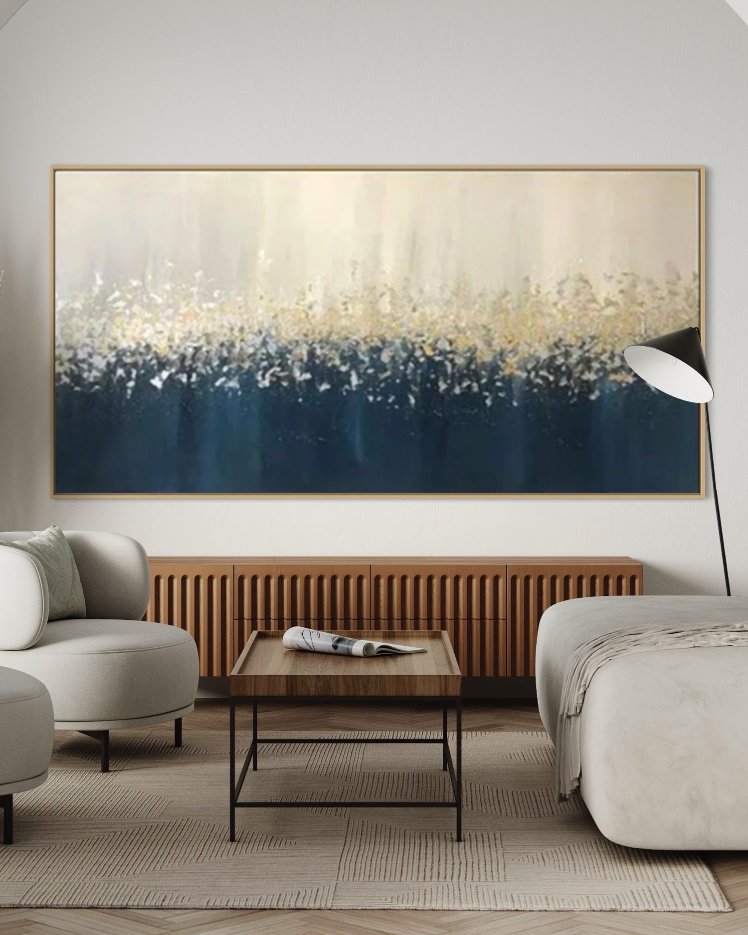 Obra de arte abstracto Opulence óleo sobre lienzo Marte Gallery Llanogrande