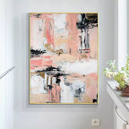 Obra de arte abstracto Rose óleo sobre lienzo Marte Gallery Llanogrande