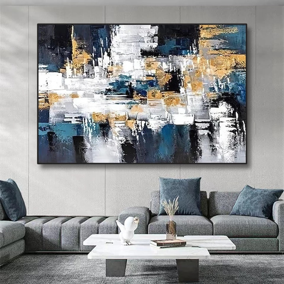 Obra de arte abstracto Eight óleo sobre lienzo Marte Gallery Llanogrande