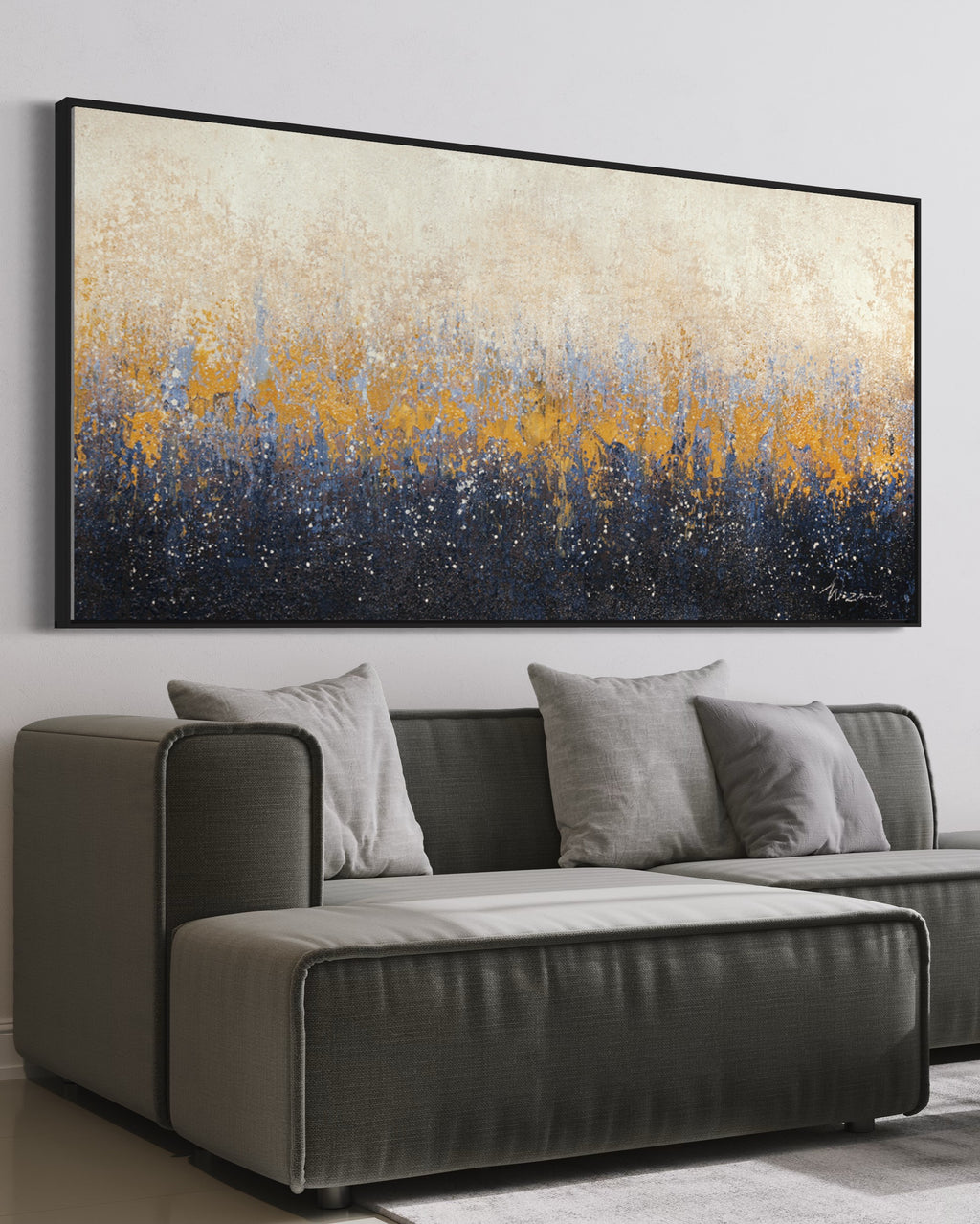 Obra de arte abstracto Ten óleo sobre lienzo Marte Gallery Llanogrande