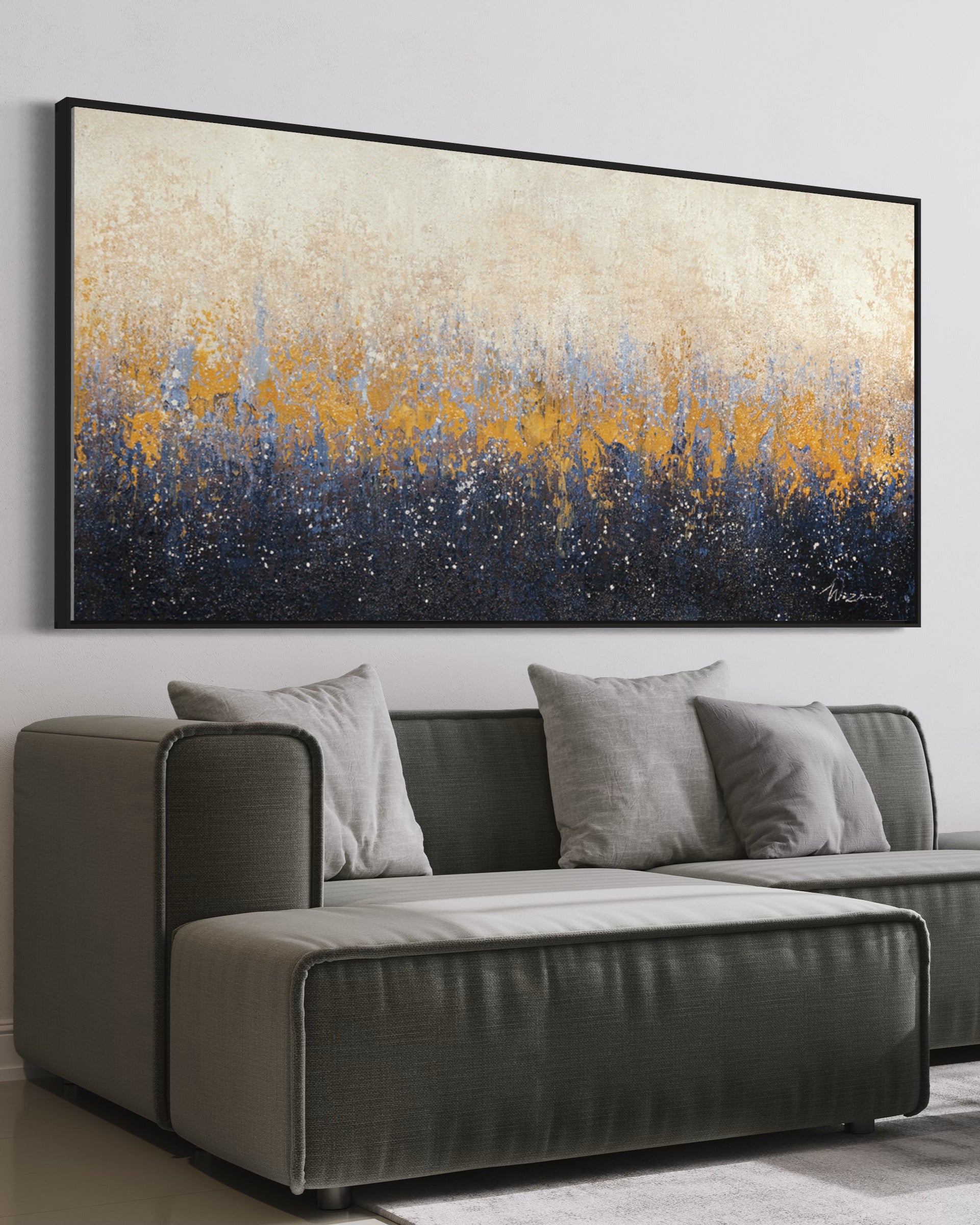 Obra de arte abstracto Ten óleo sobre lienzo Marte Gallery Llanogrande