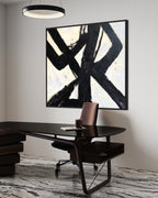 Obra de arte abstracto Anger óleo sobre lienzo Marte Gallery Llanogrande