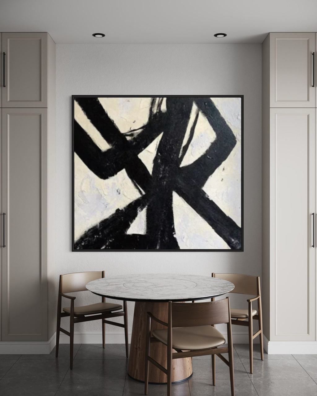 Obra de arte abstracto Anger óleo sobre lienzo Marte Gallery Llanogrande