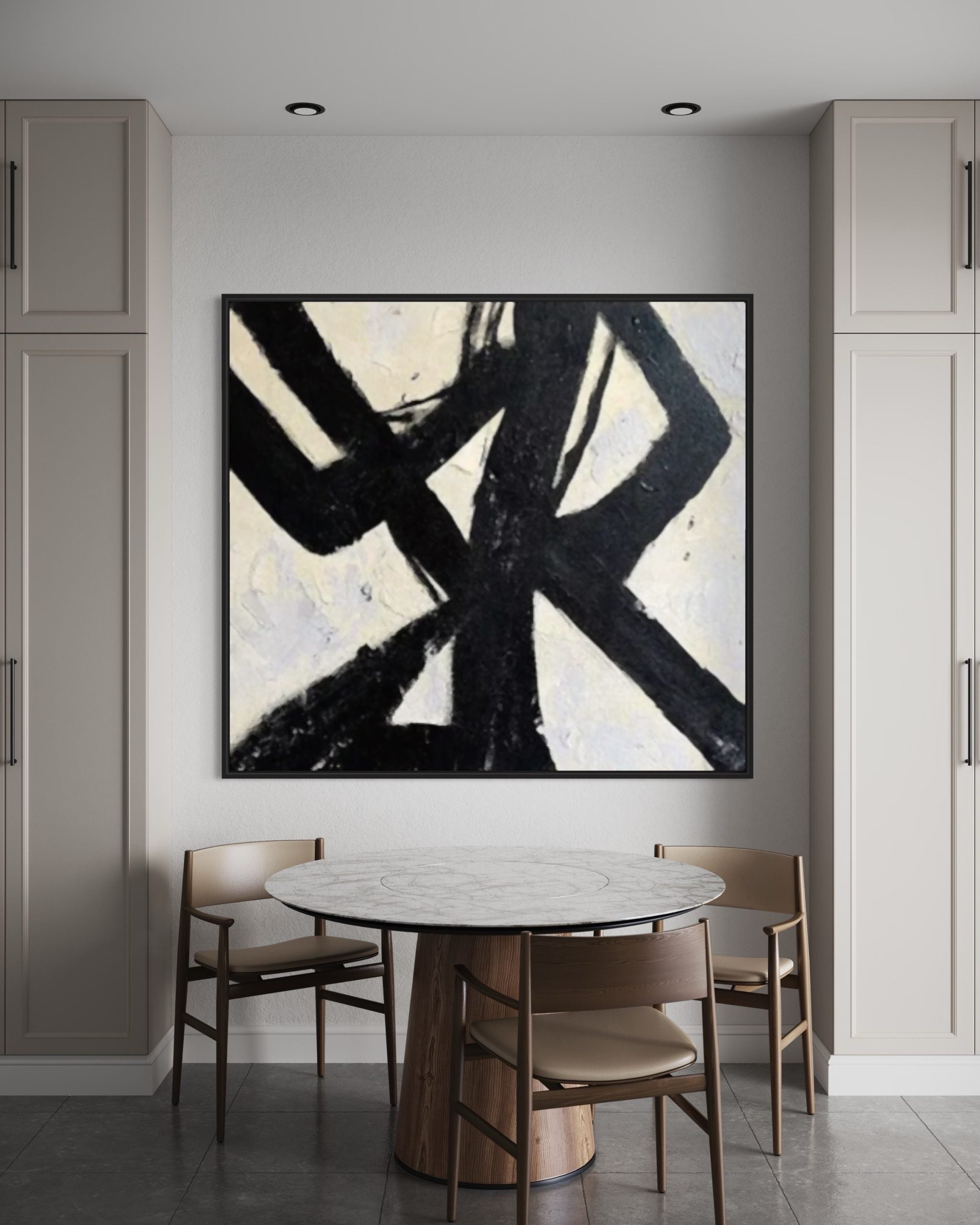 Obra de arte abstracto Anger óleo sobre lienzo Marte Gallery Llanogrande