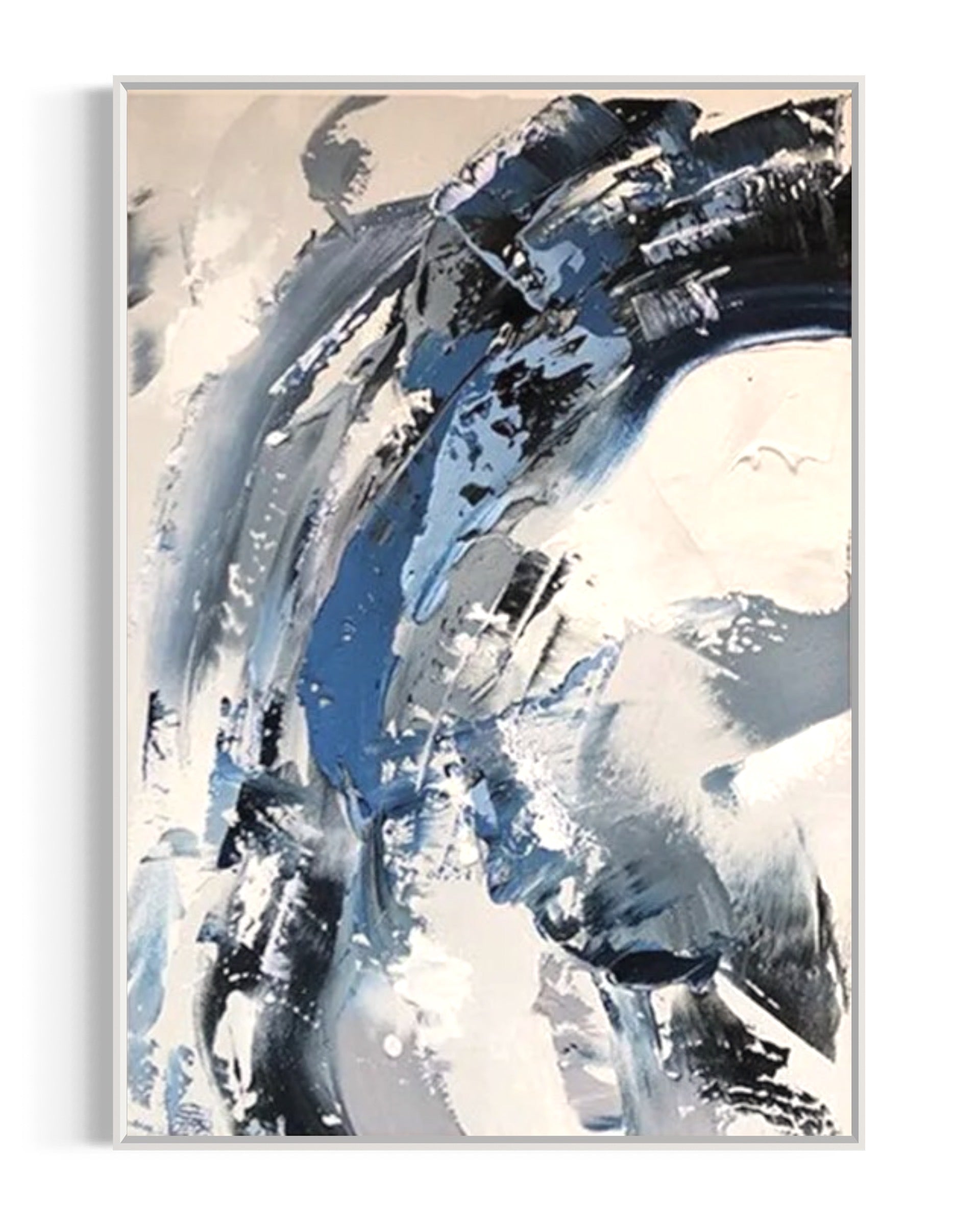 Obra de arte abstracto Artic óleo sobre lienzo Marte Gallery Llanogrande
