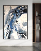 Obra de arte abstracto Artic óleo sobre lienzo Marte Gallery Llanogrande