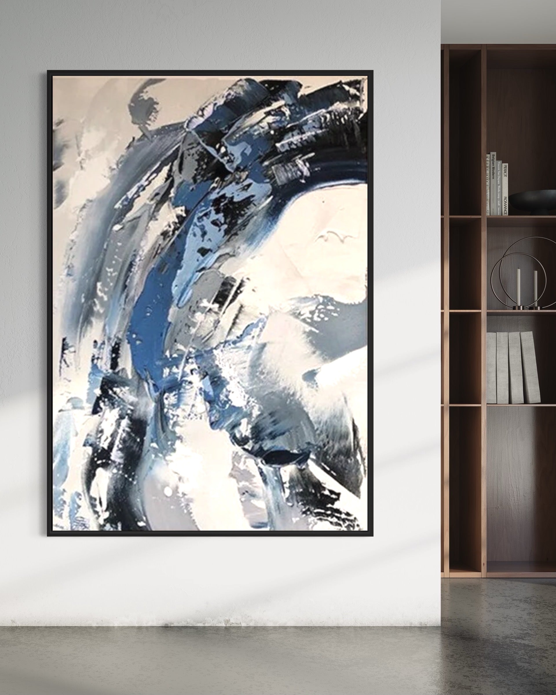 Obra de arte abstracto Artic óleo sobre lienzo Marte Gallery Llanogrande