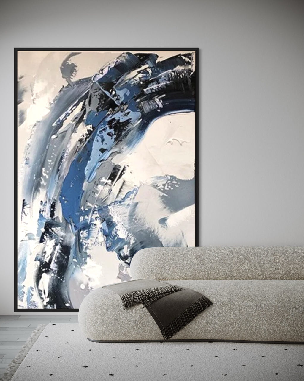 Obra de arte abstracto Artic óleo sobre lienzo Marte Gallery Llanogrande