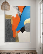 Obra de arte abstracto Aurora Mosaic óleo sobre lienzo Marte Gallery Llanogrande