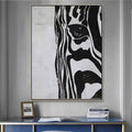 Obra de arte figurativo Black And White óleo sobre lienzo Marte Gallery Llanogrande