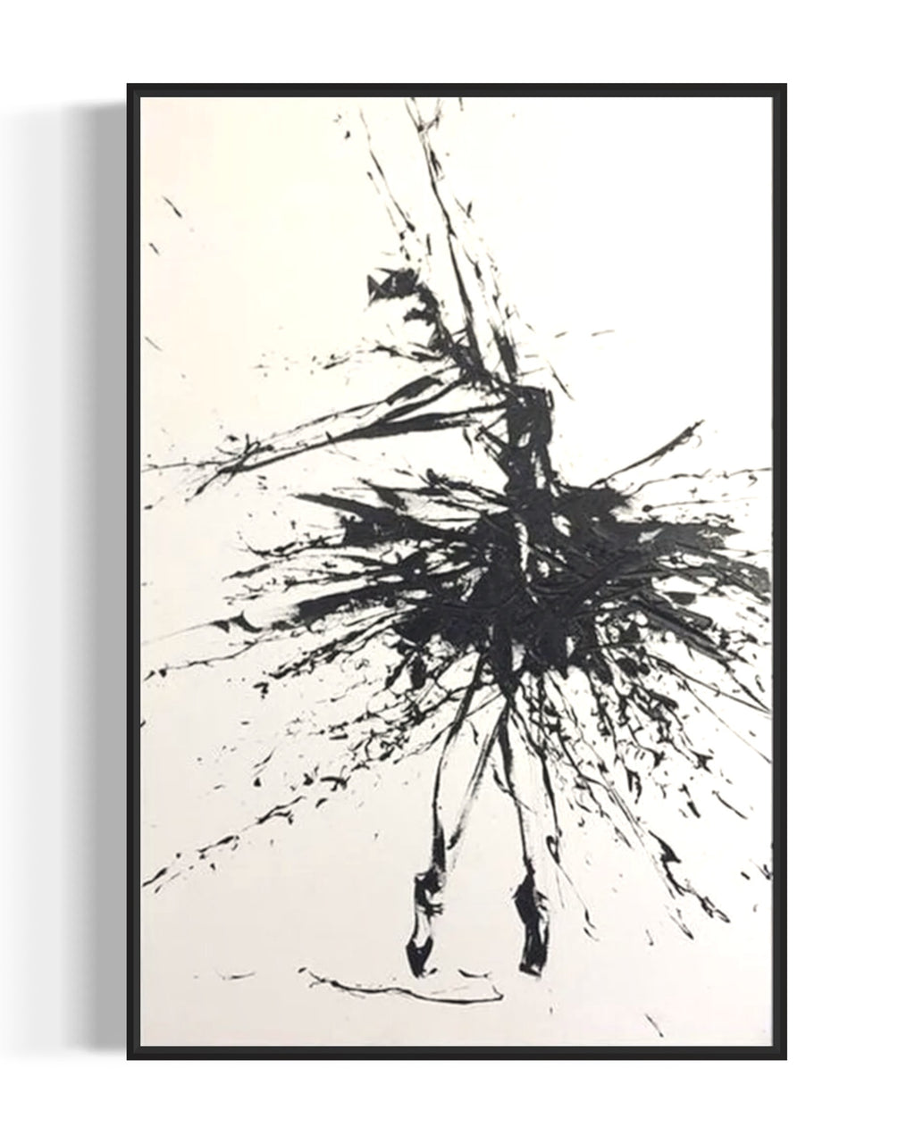 Obra de arte abstracto Ballet óleo sobre lienzo Marte Gallery Llanogrande