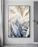 Obra de arte abstracto Blue Nature 1 óleo sobre lienzo Marte Gallery Llanogrande