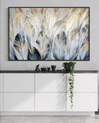 Obra de arte figurativo Blue Nature 4 óleo sobre lienzo Marte Gallery Llanogrande