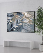 Obra de arte figurativo Blue Nature 5 óleo sobre lienzo Marte Gallery Llanogrande