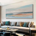 Obra de arte figurativo Coast óleo sobre lienzo Marte Gallery Llanogrande