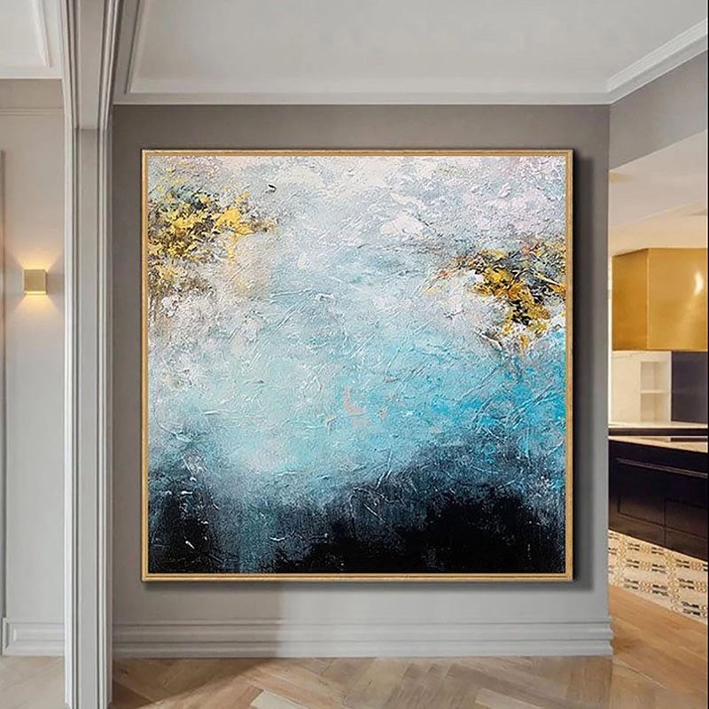 Obra de arte abstracto Coral óleo sobre lienzo Marte Gallery Llanogrande