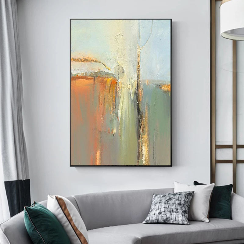 Obra de arte abstracto Desert óleo sobre lienzo Marte Gallery Llanogrande