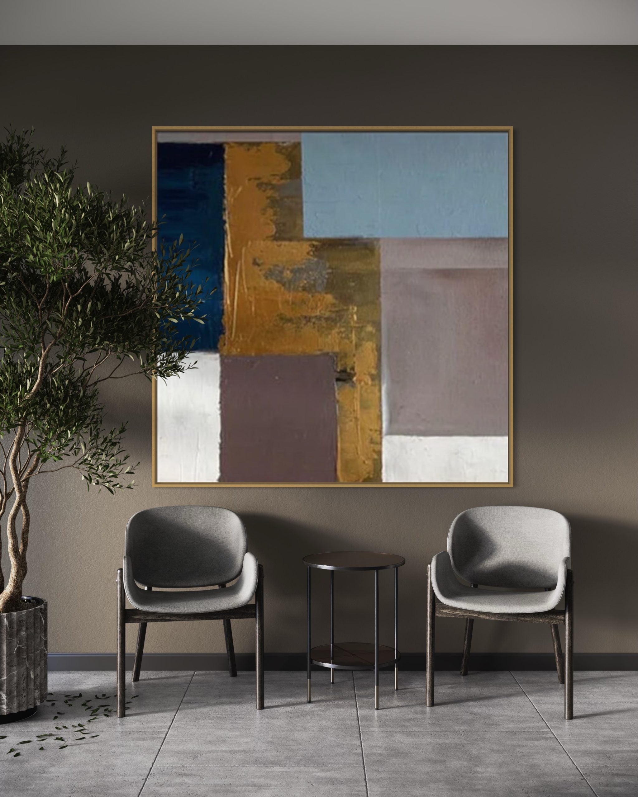 Obra de arte abstracto Elegance óleo sobre lienzo Marte Gallery Llanogrande