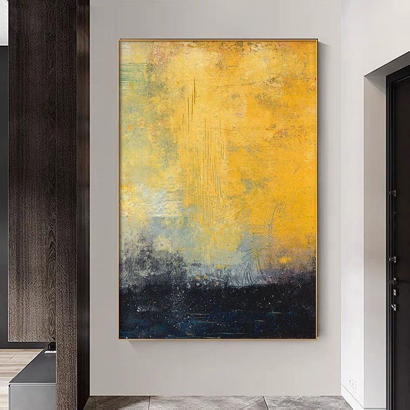 Obra de arte abstracto Estratosfera óleo sobre lienzo Marte Gallery Llanogrande