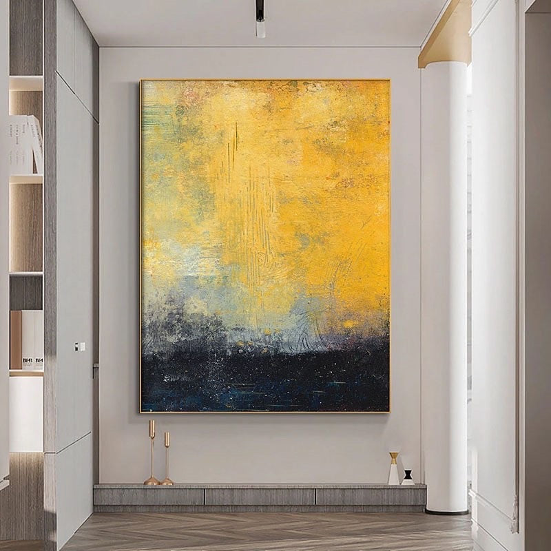 Obra de arte abstracto Estratosfera óleo sobre lienzo Marte Gallery Llanogrande