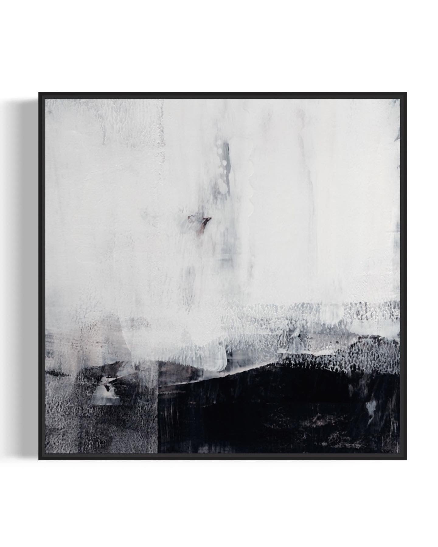 Obra de arte abstracto Shadow Peaks óleo sobre lienzo Marte Gallery Llanogrande