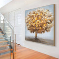 Obra de arte figurativo Golden Tree óleo sobre lienzo Marte Gallery Llanogrande